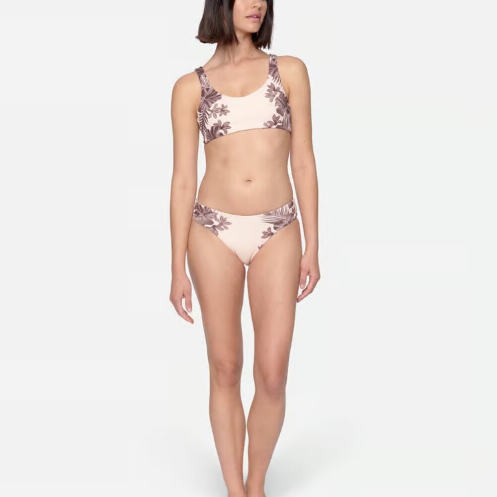Hurley Max Hawaiian Lei Mid Rise Cheeky Bikini Bottom Small | New with Tags